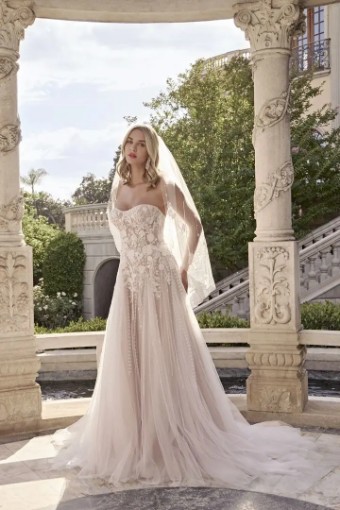 Casablanca Bridal CB - PETAL 2496 #0 default Ivory Nude thumbnail