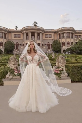 Casablanca Bridal CB - VARLEY 2517 #4 Ivory/Nude/Sorbet thumbnail