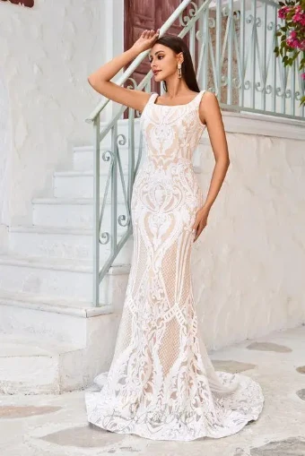 Jadore Evening JA5012 #3 Ivory thumbnail