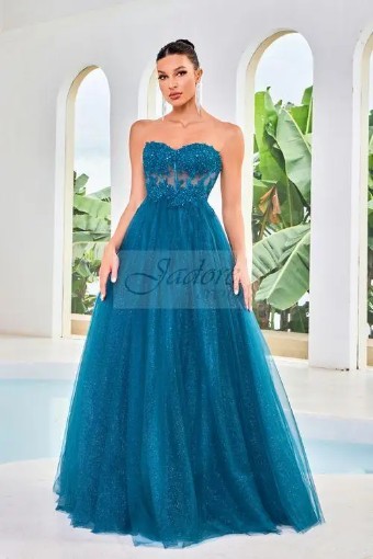 Jadore Evening J24016 #0 default Teal thumbnail