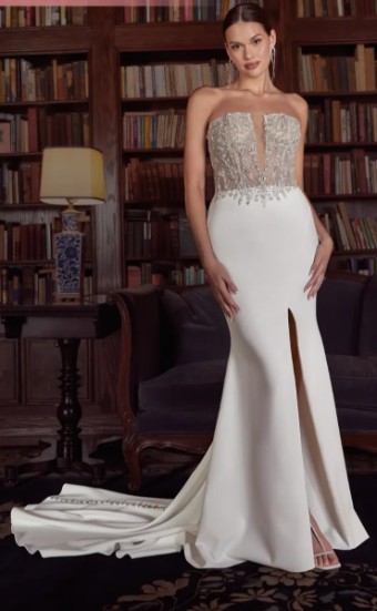 Casablanca Bridal CB - BELLE 2538 #0 default INS - Ivory/Nude/Silver thumbnail