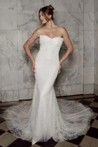 Casablanca Bridal CB - STERLING 2587-2 #0 default Ivory/Nude thumbnail