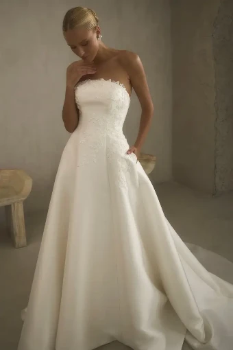 Casablanca Bridal CB - Hadley Customization #0 default Ivory thumbnail